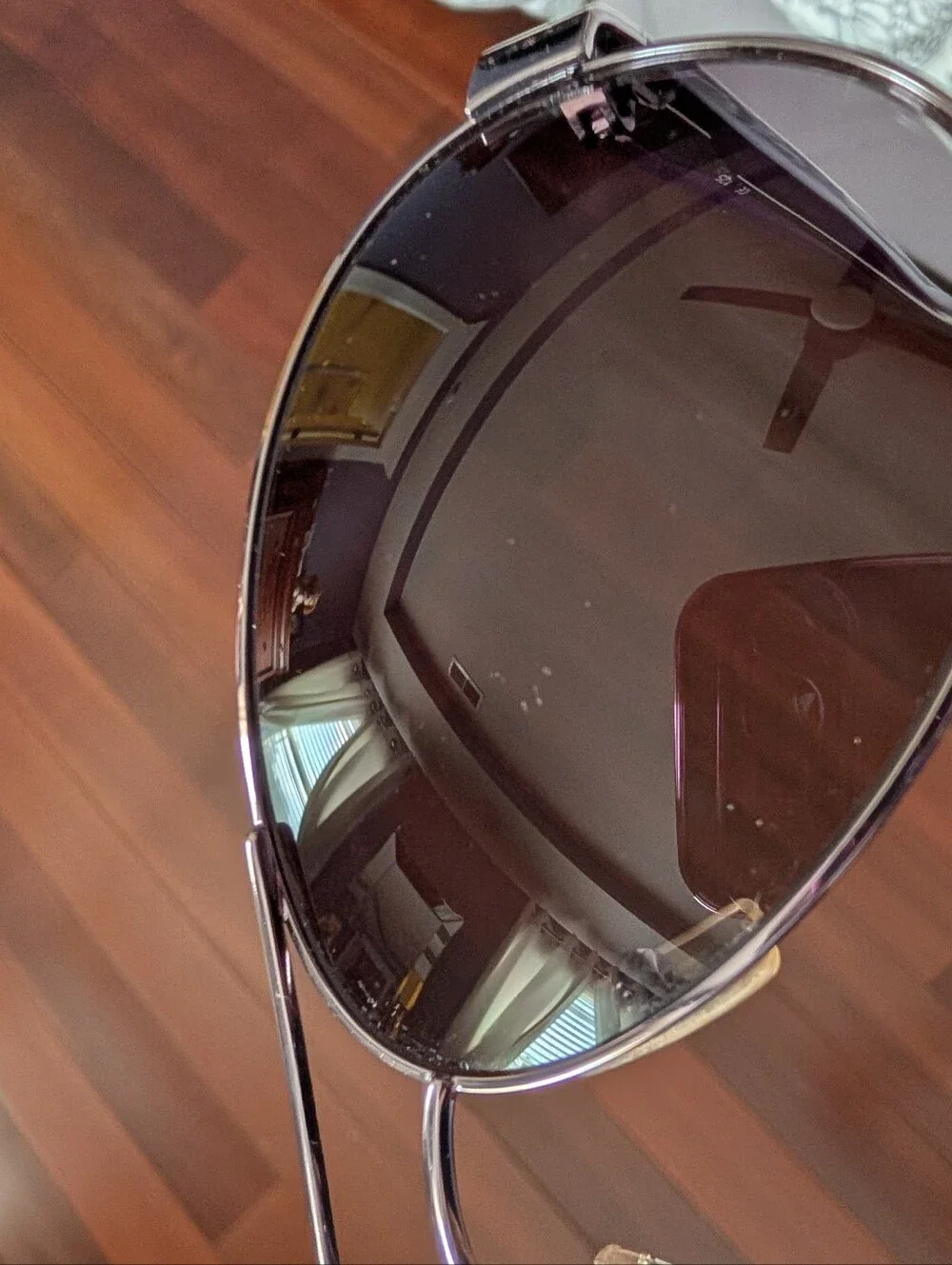Coach Women's purple aviator sunglasses with butterfly detail